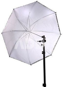 Falcon Eyes Umbrella Set Silver/White 152 cm incl. tripod and bracket