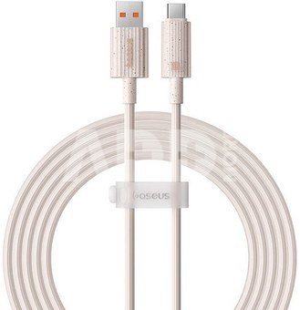 Fast Charging cable Baseus USB to USB-C Habitat Series 2m 100W (pink)