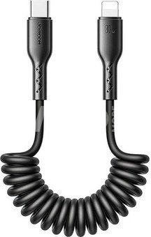 Fast Charging cable for car Joyroom Type-C to Lightning Easy-Travel Series 30W 1.5m, coiled (black)
