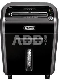 Fellowes Powershred 79Ci Cross-Cut Shredder, Shreds 16 sheets per pass into 4 x 38mm cross-cut particles (Security Level P-4) 100% Jam Proof System eliminate paper jams and powers through tough jobs SilentShred® Technology minimises disruption in shared work spaces Patented SafeSense® Technology stops shredding when hands touch the paper opening Energy savings system reduces in-use energy consumption and powers down after periods of inactivity. Shreds continuously for up to 20 minutes Sleek,
