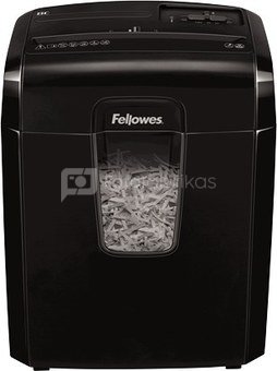 Fellowes Powershred 8C Black, 14 L, Credit cards shredding, Cross-Cut Shredder, Warranty 24 month(s)