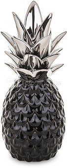 Figūrėlė Ananasas juodos/sidabro sp. keramik. 22x9x9 cm 140604