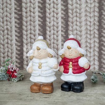 Figūrėlė kalėdinė Vaikai (2) 19 cm 871125288162 kld
