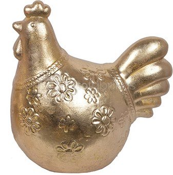 Figūrėlė keramikinė Višta aukso sp. 22x13x23,5 cm 7105 velyk