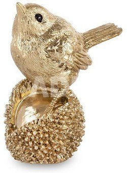 Figūrėlė Paukštis aukso sp. polirezininė 7x4x6 cm 156444 KLD