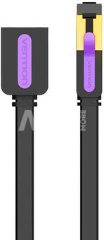 Flat Network Cable Extension Category 7 Vention ICBBI 3m Black