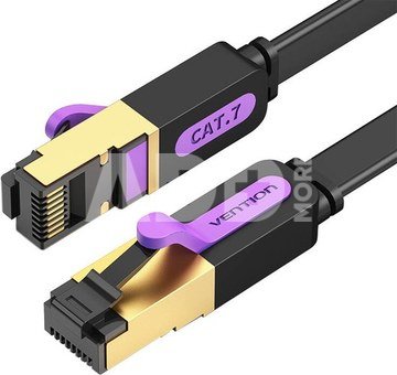 Flat UTP Category 7 Network Cable Vention ICABH 2m Black