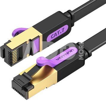 Flat UTP Category 7 Network Cable Vention ICABK 8m Black