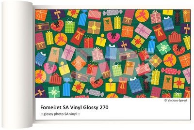 Fomei 106,7cm x 30,0m Fomeijet Pašlīmējošs Vinyl Glossy 270g/m2 (0,13 + 0,14mm)