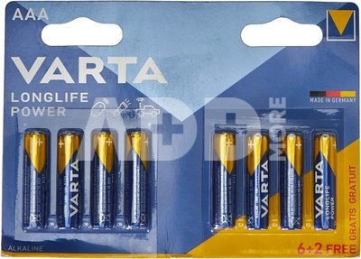 Varta High Energy LR03/AAA 6+2pcs Single-use battery Alkaline