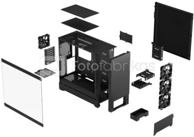 Fractal Design Pop XL Black TG Clear Tint, E-ATX up to 280 mm, ATX , mATX, Mini ITX, Power supply included No