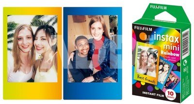 Fotoplokštelės INSTAX MINI RAINBOW 10vnt
