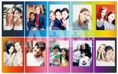 Fotoplokštelės INSTAX MINI RAINBOW 10vnt