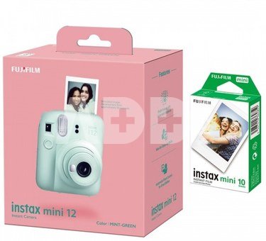 Momentinis fotoaparatas Fujifilm instax mini 12 MINT GREEN+instax mini glossy (10pl)
