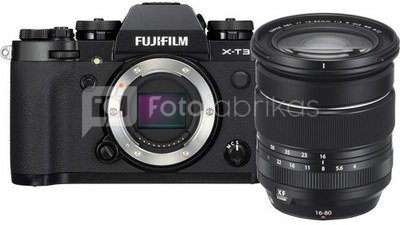 Fujifilm X-T3 + XF16-80mm juodas