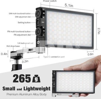 Full-Color RGB Fill Light Pocket Light