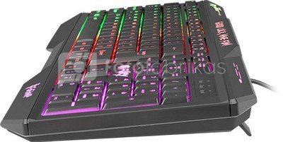 Fury HELLFIRE 2 Gaming keyboard, RGB LED light, RU, Wired, Black