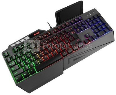 Fury Skyraider Gaming keyboard, RGB LED light, US, Black, Wired
