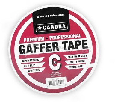 Caruba Gaffer Tape 50mtr x 5cm Wit