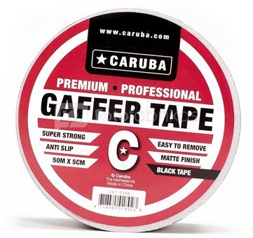 Caruba Gaffer Tape 50mtr x 5cm Zwart