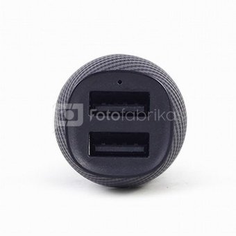 Gembird 2-port USB car charger TA-U2C48A-CAR-01 Black