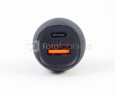Gembird 2-port USB car fast charger TA-U2QC3-CAR-02 Black