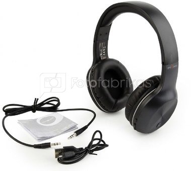 Gembird Miami BHP-MIA Headband/On-Ear, Bluetooth, Black,