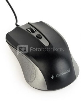 Gembird MUS-4B-01-GB Optical Mouse, Spacegrey/Black, USB