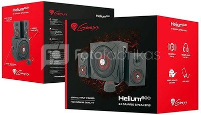 GENESIS Helium 610BT Computer Speakers, Wired, Bluetooth, Black