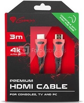 Genesis Premium High-Speed HDMI Cable For Xbox One/Xbox 360 3 m