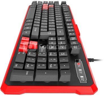 Genesis Silicone Keyboard RHOD 110 Standard, RU, Wired, Black/Red