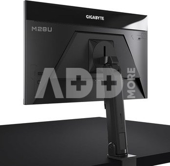 Gigabyte Gaming Monitor M28U AE EK 28 ", IPS, UHD, 3840 x 2160, 16:9, 2 ms, 300 cd/m², Black, 144 Hz, HDMI ports quantity 2