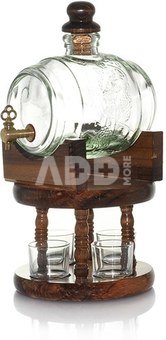 Glass Barrel with 4 glass shots