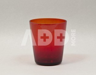 Žvakidė stiklinė raudona 872-1-RD AKCNO