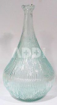 Glass vase bottle H36 cm