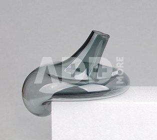 Vaza stiklinė pilka (kampinė) h 20 K18052-17 SAVEX