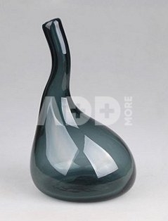 Vaza stiklinė ilgu kaklu pilka 33,5 K18049-34 SAVEX