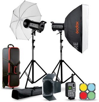 Studio flash kit Godox QTII 2xQT400IIM