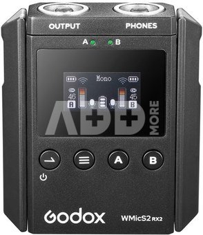 Godox WMicS2 RX2 UHF Wireless Receiver