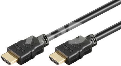 Goobay High Speed HDMI Cable with Ethernet  61150 Black, HDMI to HDMI, 1 m