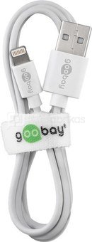 Goobay 54600 Lightning USB charging and sync cable, 1m, White