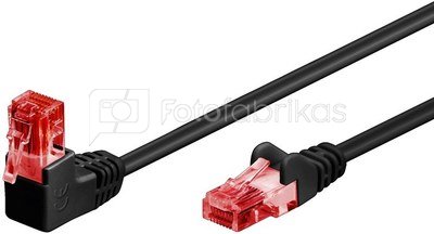 Goobay Patch Cable 51519 Cat 6, U/UTP, Black, 10 m