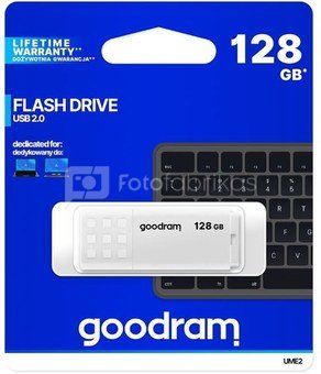 GOODRAM Pendrive UME2 128GB USB 2.0 white