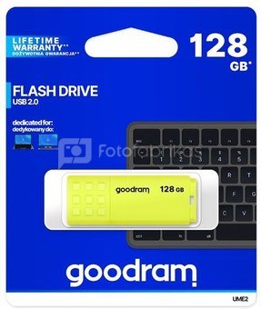 GOODRAM Pendrive UME2 128GB USB 2.0 yellow