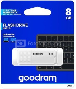 GOODRAM Pendrive UME2 8GB USB 2.0 white