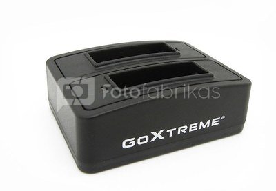GoXtreme Dual charger f. batt R-WiFi,Enduro,Disc,Pio 01491