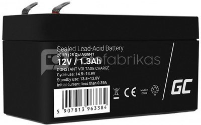 Green Cell Battery AGM VRLA 12V 1.3Ah