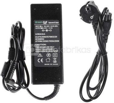 Green Cell Charger PRO 20V 4.5A 90W 5.5-2.5mm for Lenovo B570