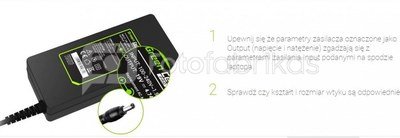 Green Cell Power Supply PRO 19.5V 3.34A 65W Dell Insp 15