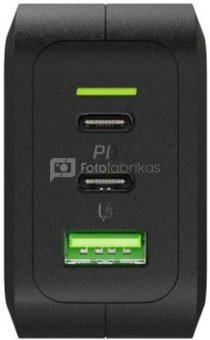 Green Cell PowerGaN 65W PD 3.0 QC 3.0 2xUSB-C 1xUSB-A wall charger